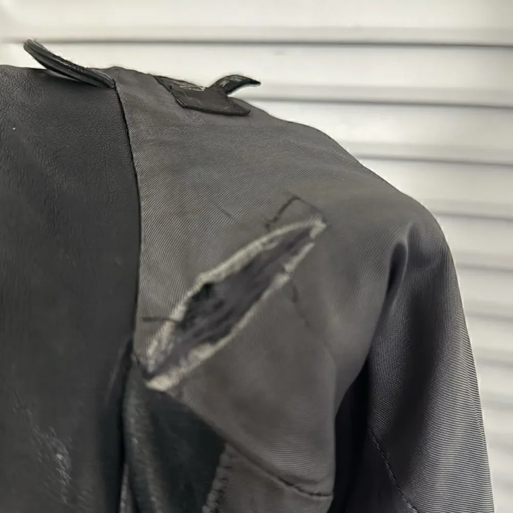 Genuine Lamb Skin Leather Vintage Coat